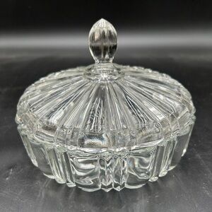 Vintage candy dish Old Cafe by Anchor Hocking circa 1940